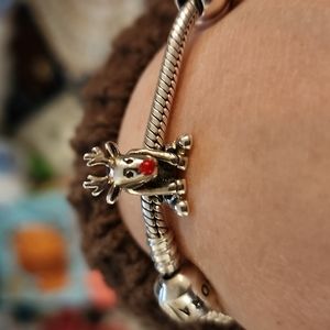 Reindeer charm fits Pandora and Chamilla